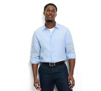 OLYMP Men's Casual Shirt Long Sleeve 404014, Plain, 059 Casual 22, Kent Collar, Light blue 10, XL