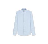 OLYMP Men's Casual Shirt Long Sleeve 405014, Stripes White Fund, 059 Casual 22, Kent Collar