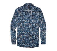 OLYMP Men's Casual Shirt Long Sleeve Casual Twill, 059 Casual 22.01 Kent Collar, Marine 18, M