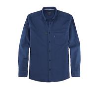 OLYMP Men's Casual Shirt Long Sleeve Casual Twill, Regular Fit, Button-Down Collar, Marine 18, L