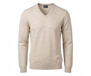Olymp Men's Knit Sweater Modern Fit Beige 015010 20
