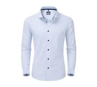 Olymp Mens Modern Fit Formal Dress Shirt Blue Stripe