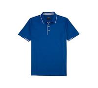 OLYMP Men's Polo Shirt Short Sleeve Casual Interlock 984 Casual Circular Knit Regular Fit 99 No Assignment Possible, Blue 15, XXL