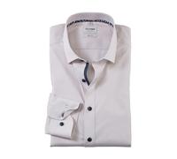 Olymp Men's Shirt Long Sleeve Level Five Body Fit, Plain, Body Fit, Modern, Natural 22.45