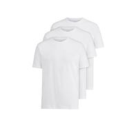OLYMP Men's T-Shirt Crew Neck Modern, Plain, Modern Fit, White 00, L