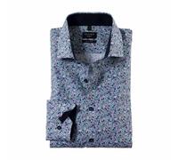Olymp No. Six Men's Business Shirt Patterned 256034 44 Lime