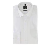 Olymp shirt no 6 six, super slim urban Kent, stretch longarms, with panel seams - White - 42