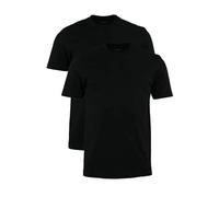 OLYMP T-Shirt black roundneck twin pack, M