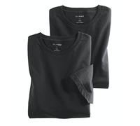 OLYMP T-Shirt black roundneck twin pack, XL
