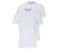 OLYMP T-Shirt Double Pack Crew Neck White, White, L