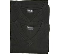 OLYMP T-Shirt Double Pack V-Neck White, Black, L