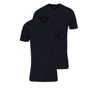 OLYMP T-Shirt V-Kragen schwarz im Doppelpack 0701/12/68, M
