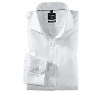 OLYMP Urban Kent Men's Business Shirt Long Sleeve No.Six Plain Super Slim, Weiã, 16