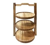 Olympia 3-Tier Stand Mango Wood for 200mm Plates