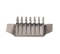 Olympia 6 Slot Toast Rack - Stainless Steel, Removable Base