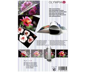 Olympia 9165 Laminate Sheets A4/A5/A6/95x60mm 80 micron 1 Set