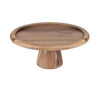 Olympia Acacia Wood Cake Stand 305 x 127mm - Rustic Farmhouse Food Stand for Weddings, Celebrations, Catering FE150