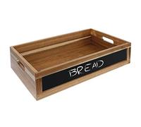 Olympia Acacia Wood Display Crate with Chalkboard Side, 1/1 GN