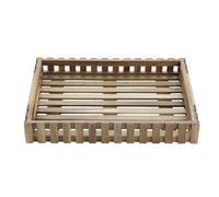 Olympia Acacia Wood Rectangular Storage Box, 356x255x50mm