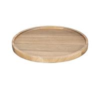 Olympia Acacia Wood Round Plates 250mm - Heavy Duty, Durable, Easy Clean Stylish Hotel Restaurant Café Bistro Food Dining Serving Platter