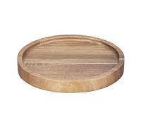 Olympia Acacia Wood Round Plates Heavy Duty Serving Platters, 150mm