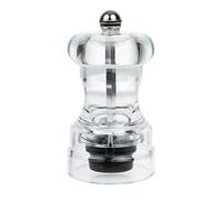 Olympia Acrylic Salt and Pepper Mill, Clear, 102mm