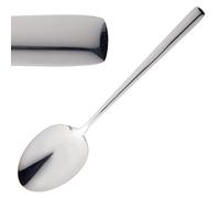 Olympia Ana Dessert Spoon 18/10 Stainless Steel, Pack of 12 | Stylish, contemporary design with a high polish finish brings durable, commercial-ready cutlery to busy restaurant service.