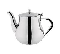 Olympia Arabian Stainless Steel Teapot with Infuser, 35oz 1L | Non-drip spout guarantees precise pouring, while a wide opening allows easy refilling. Dishwasher safe for simple care.