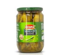 Olympia Ardei Iuti in Vinegar 720ml | Hot Chilli Pepper in Vinegar Jar | Fiery Kick to Your Favorite Dishes | Romanian Food (Hot Pepper in Vinegar 720ml, 2 Pack)