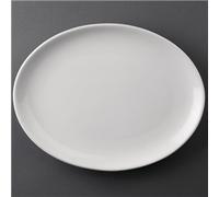 Olympia Athena Hotelware Oval Coupe Plates 254x197mm (12 Pack)