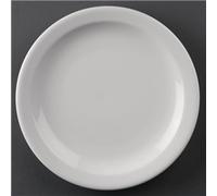 Olympia Athena Narrow Rimmed Plates 205mm/8" (12 Pack)