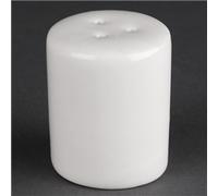 Olympia Athena Pepper Shakers Set of 12 - White Porcelain Dishwasher Safe CC216