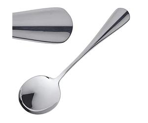 Olympia Baguette Soup Spoon 173mm 18/0 Stainless Steel Dining Cutlery 12pc