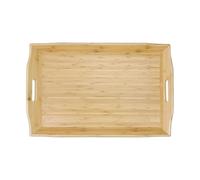 Olympia Bamboo Butler Tray 58.4 cm, Brown, Size: 584(W) x 381(D) mm / 23 x 15 inch, Easy to Carry Handles, Moisture Resistant, Breakfast Tray with Handles, GF204