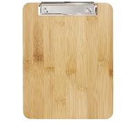 Olympia Fsc Bamboo Clipboard Menu Holder Wooden Board A4 Metal Clip