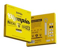 Olympia Banjo Strings 5 String | Performance Series | Nickel Wound | Medium Gauge Loop End | 010-023 | Bright Clear Tone | Custom Gauges | Long Life | Made in Korea