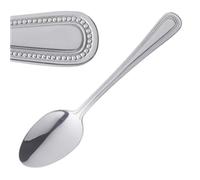 Olympia Bead Dessert Spoon - Stainless Steel - 185(L) mm - Pack Quantity 12