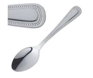 Olympia Bead Teaspoon Tea Spoon Ice Cream Coffee Dessert Latte Cutlery Dining Kitchenware Tableware Dining Kitchen Utensils Restaurant 18/0 Stainless Steel. Pack quantity: 12