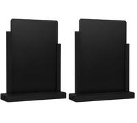 Olympia Black Chalk Tableboard Sign A4 297 x 210mm - Self-Standing, Easy Wipe Menu Display Chalkboard for Restaurants, Cafes, Pubs FD956 (Pack of 2)