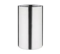Olympia Brushed Stainless Steel Double Wall Wine Cooler, 200x120mm | Holds 750ml bottles for party bars. Insulated build prolongs chill times, while a sturdy base prevents spillages.
