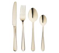 Olympia Buckingham Dessert Spoons Champagne Gold, Pack of 12 | Elegant, durable design elevates tea, coffee and dessert service in busy commercial dining environments.