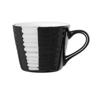 Olympia Cafe Aroma Stoneware Mugs 230ml Dishwasher Safe (6 Pack), Black | Oven and microwave safe for quick reheating, with chip-resistant rolled edges built to withstand busy commercial use.