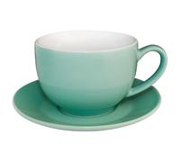 Olympia Cappuccino Cup Cafe - Porcelain 340 ml (11.5 fl oz) - Aqua - Box of 12