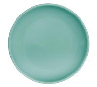 Olympia Cafe Coupe Stoneware Dinner Plates 200mm, Aqua, Pack of 12