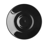 Olympia Cafe Stoneware Espresso Saucer, Black, Pack of 12