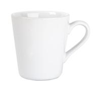 Olympia Cafe Flat White Cups in White 170ml - Chip Proof, Dishwasher and Microwave Safe, Durable Hotel Restaurant Café Tea Coffee Mugs - Pack of 12