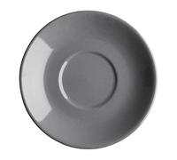 Olympia Cafe Flat White Saucers in Grey 135mm - Dishwasher Safe, Heavy Duty, Durable, Hotel Café Coffee Shop Tea Coffee Mug Cup Holder - Pack of 12