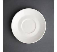 Olympia Cafe Saucer White (Fits GK074) - 158mm 6 1/4" (Box 12)