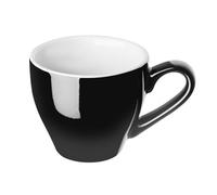 Olympia Cafe Stoneware Espresso Coffee Cups 100ml Pack of 12, Black | Thick walls retain heat for hot espresso, latte or mocha, offering commercial durability in busy hospitality venues.