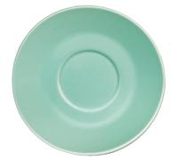 Olympia Cafe Espresso Coffee Saucer Set - Fits GL460 - 158 mm/6 1/4 inch (Box 12), Aqua, Stoneware Saucers, Fits 8 oz & 12 oz Coffee Cups - Oven, Microwave & Dishwasher Safe, GL464